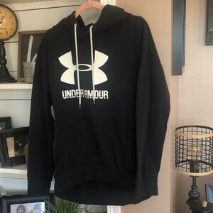 Under Armour Black Hoodie with White Logo